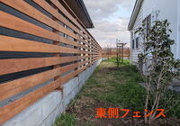 東側フェンス